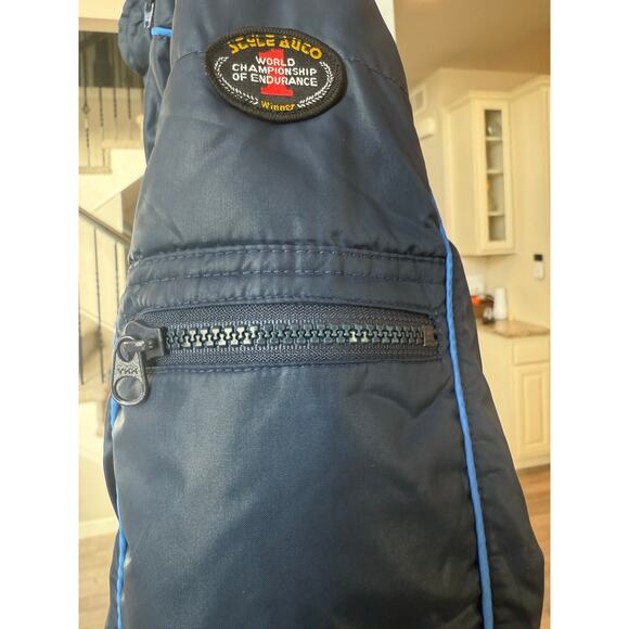 Vintage Style Auto California Windbreaker Jacket Hood Pockets Racing Size M - Picture 11 of 13